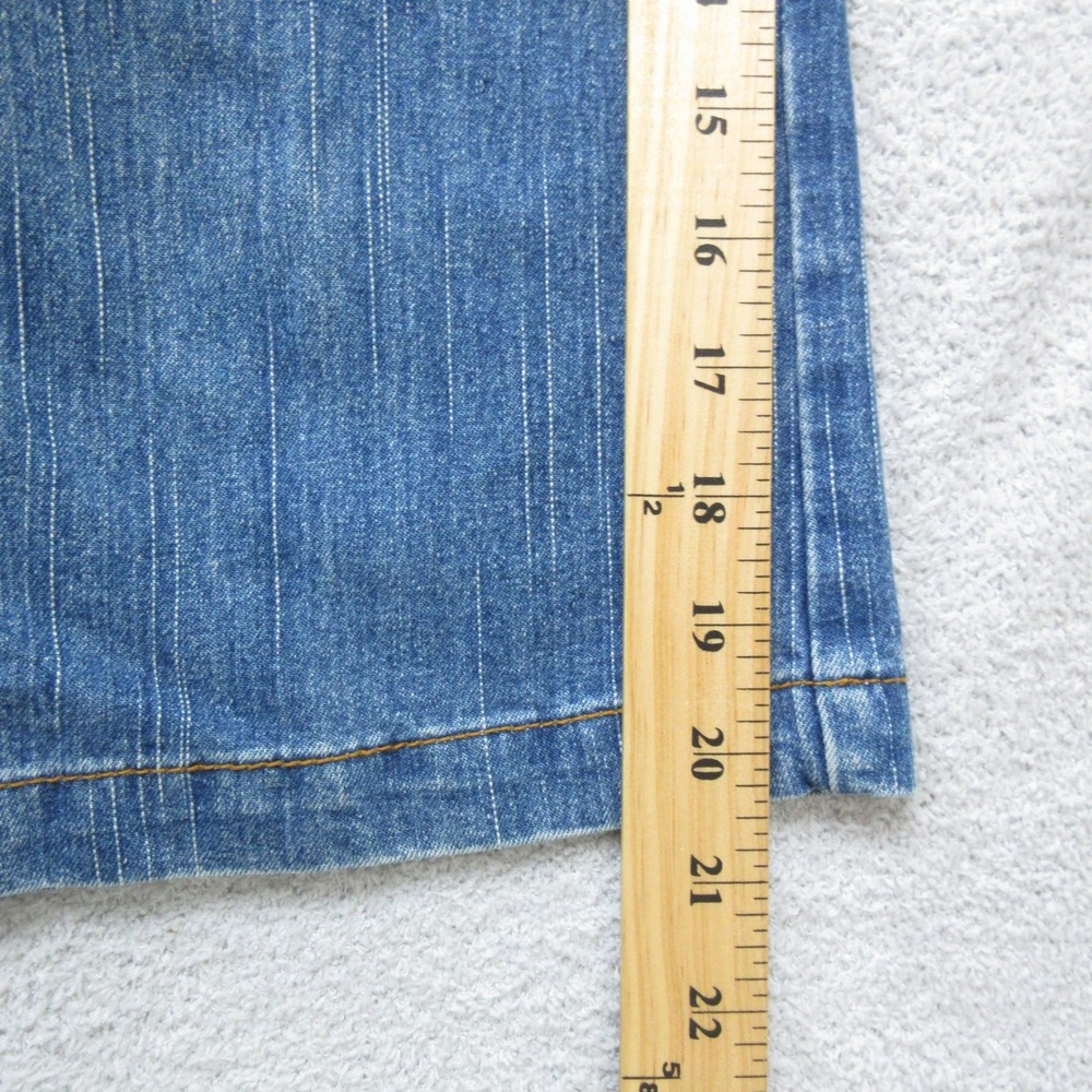 KÜL Women's Blue Denim Capri Pants Cropped Jeans Button Pockets Cute Size 5 - Picture 7 of 11